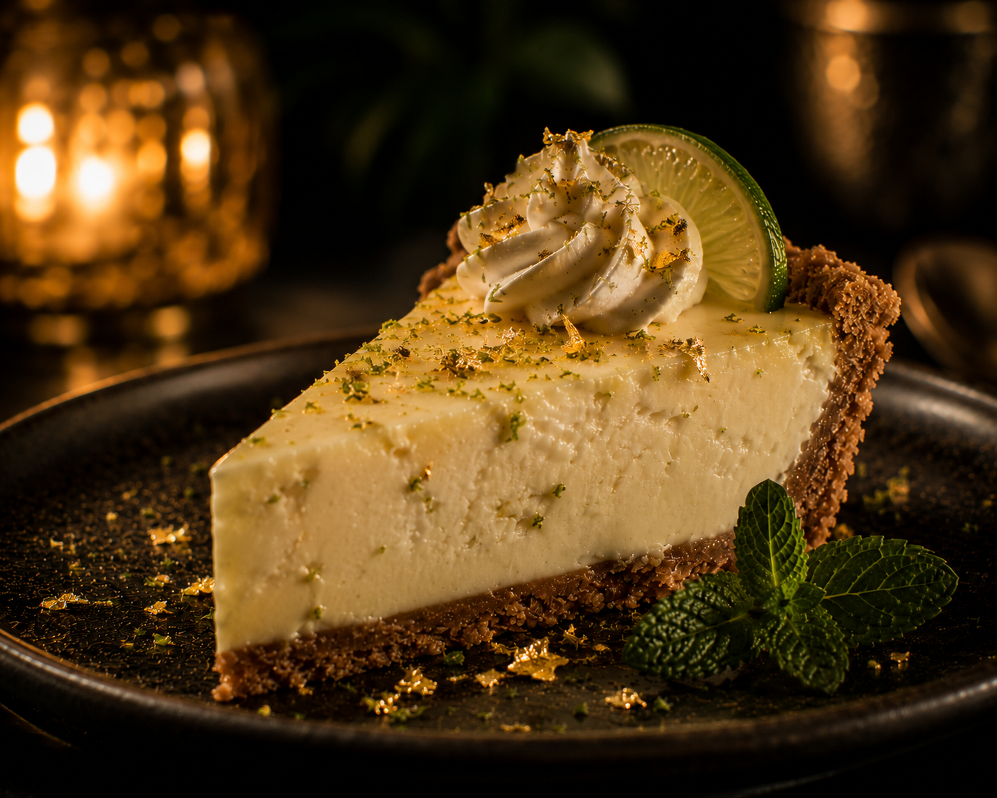 Dessert dish presentation