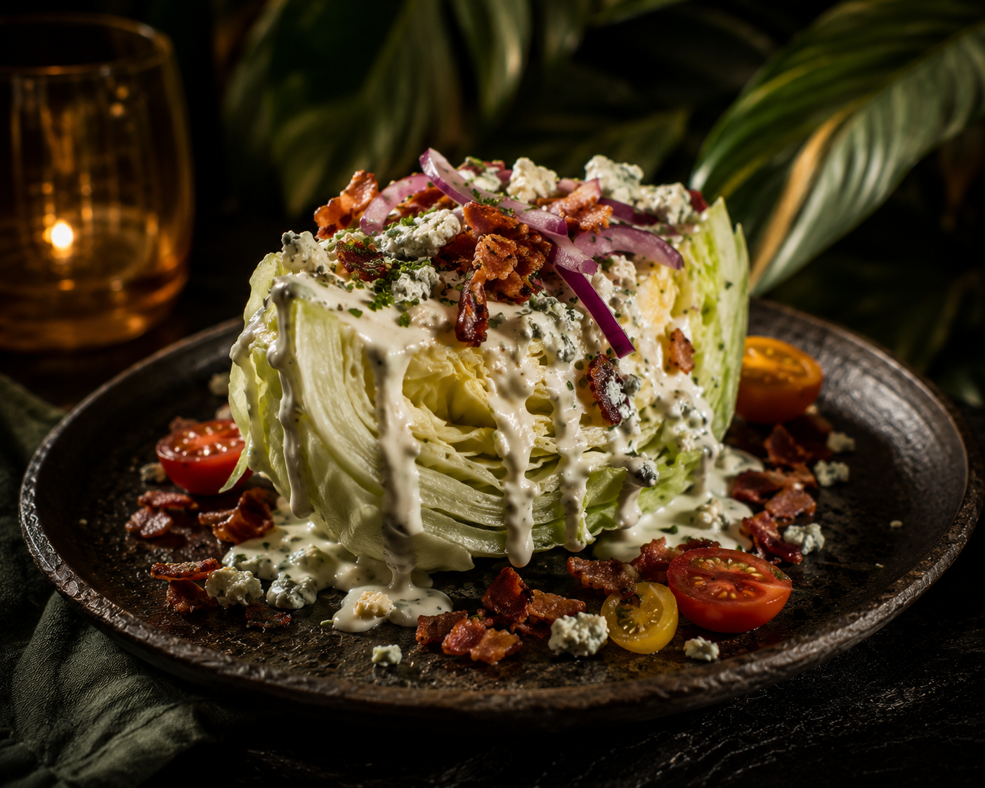 Salads dish presentation
