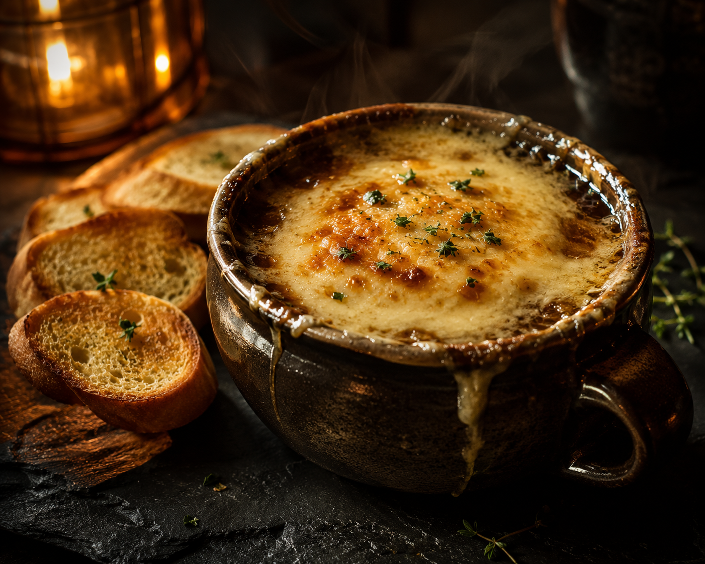 Soups dish presentation
