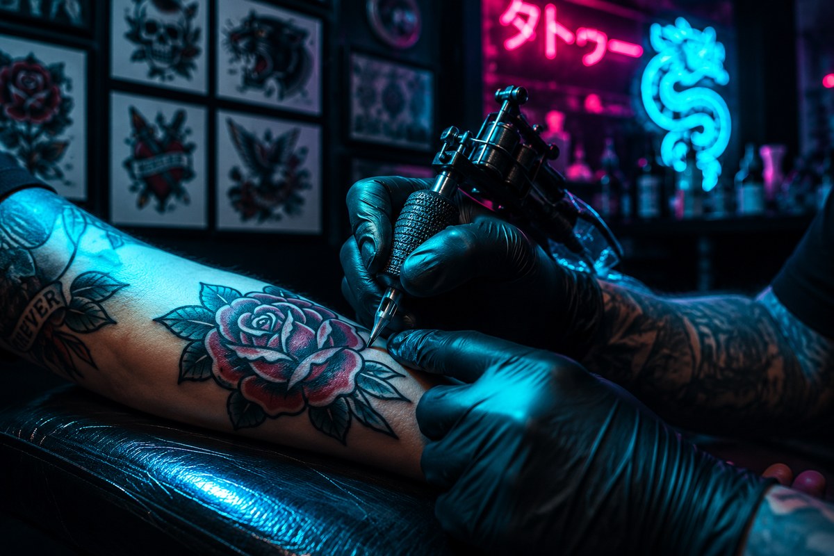 Tattoo artist at True Heart Tattoo Co.